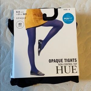 Black Hue Opaque Tights